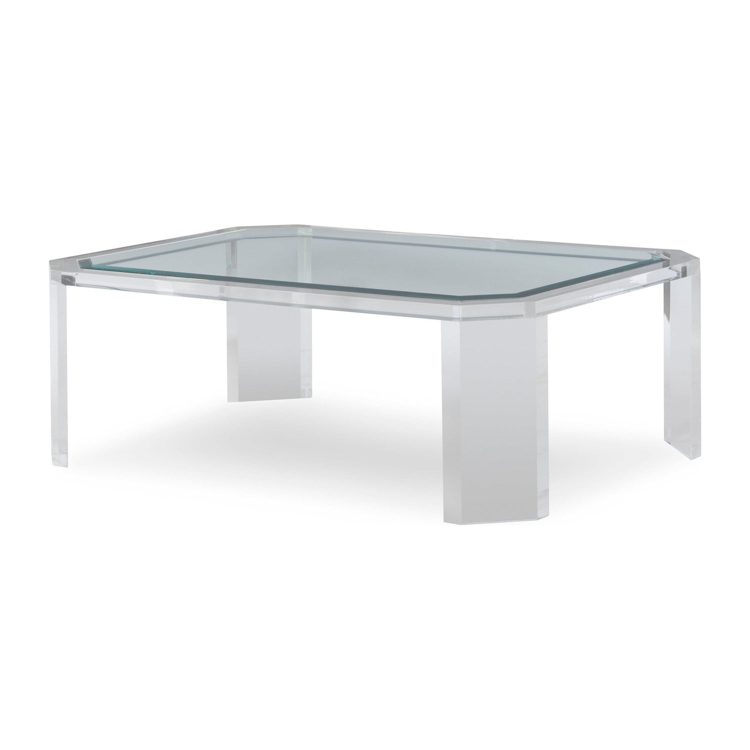 Century Furniture Phoenix Coffee Table with Glass Top