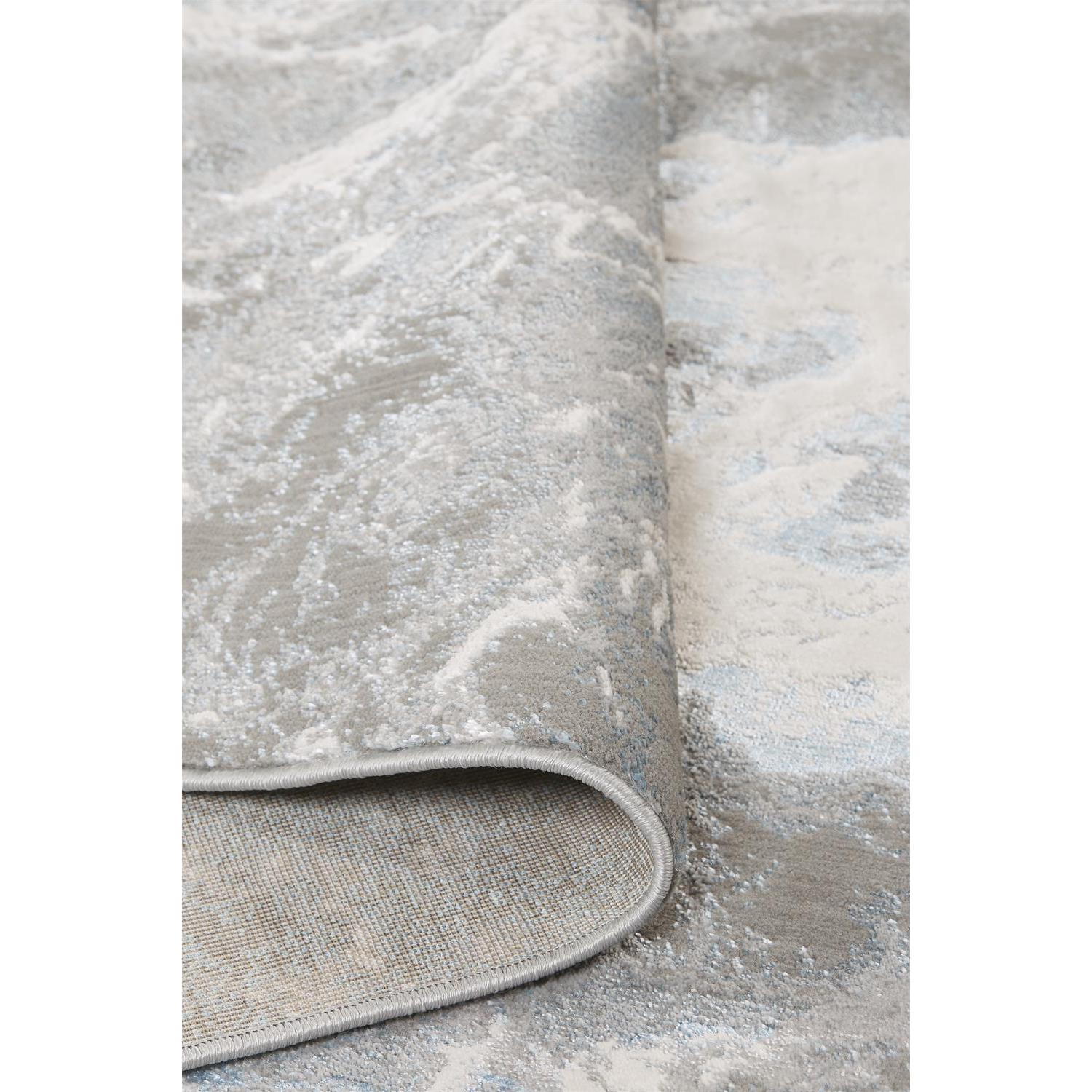 Feizy Azure 3539F Modern Abstract Rug in Silver/Gray/Ivory
