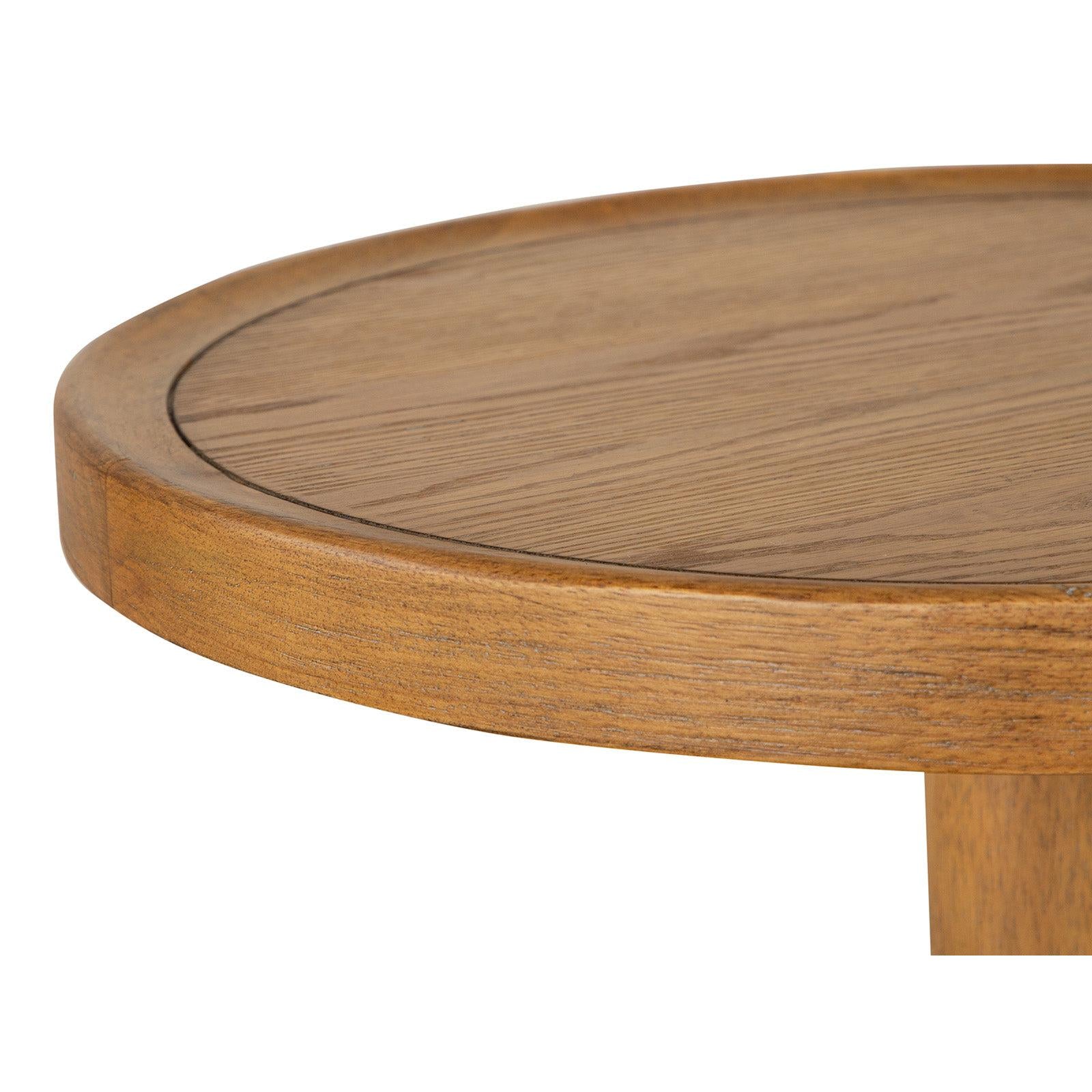 Magnussen Home Lindon Round Pedestal Accent End Table
