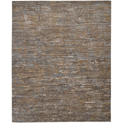 Feizy Conroe 6822F Modern Abstract in Brown/Gray