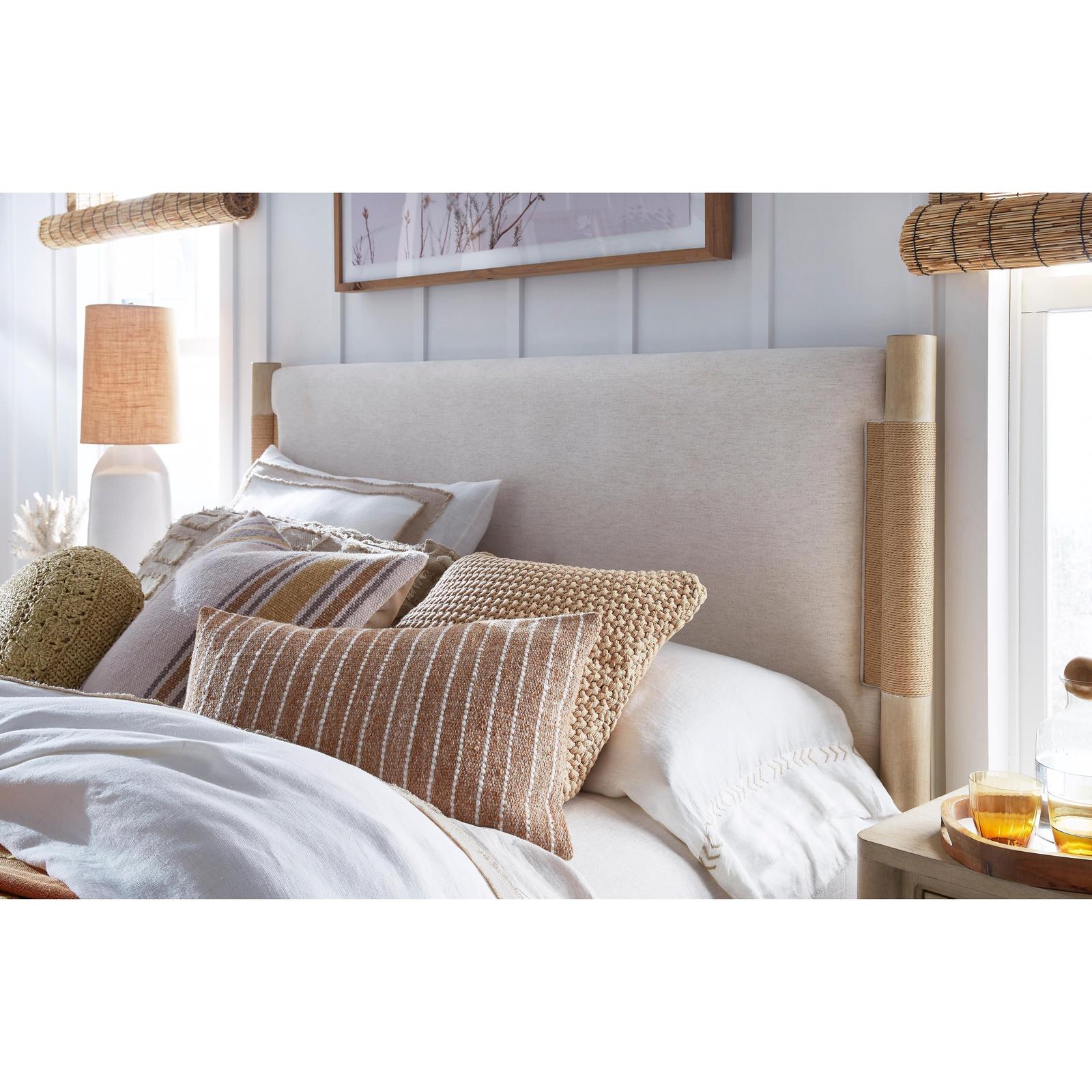 Salt Life Home Sunset Cove Sanibel Brown California King Panel Upholstered Bed