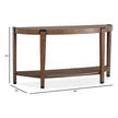 Magnussen Home Kaysen Wallaby And Matte Black Demilune Sofa Table