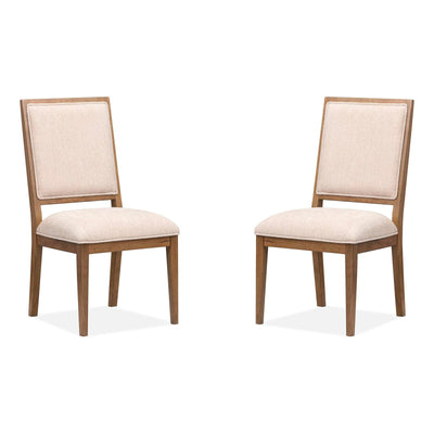 Magnussen Home Marcel Harvest Brown Upholstered Side Chair Set of 2
