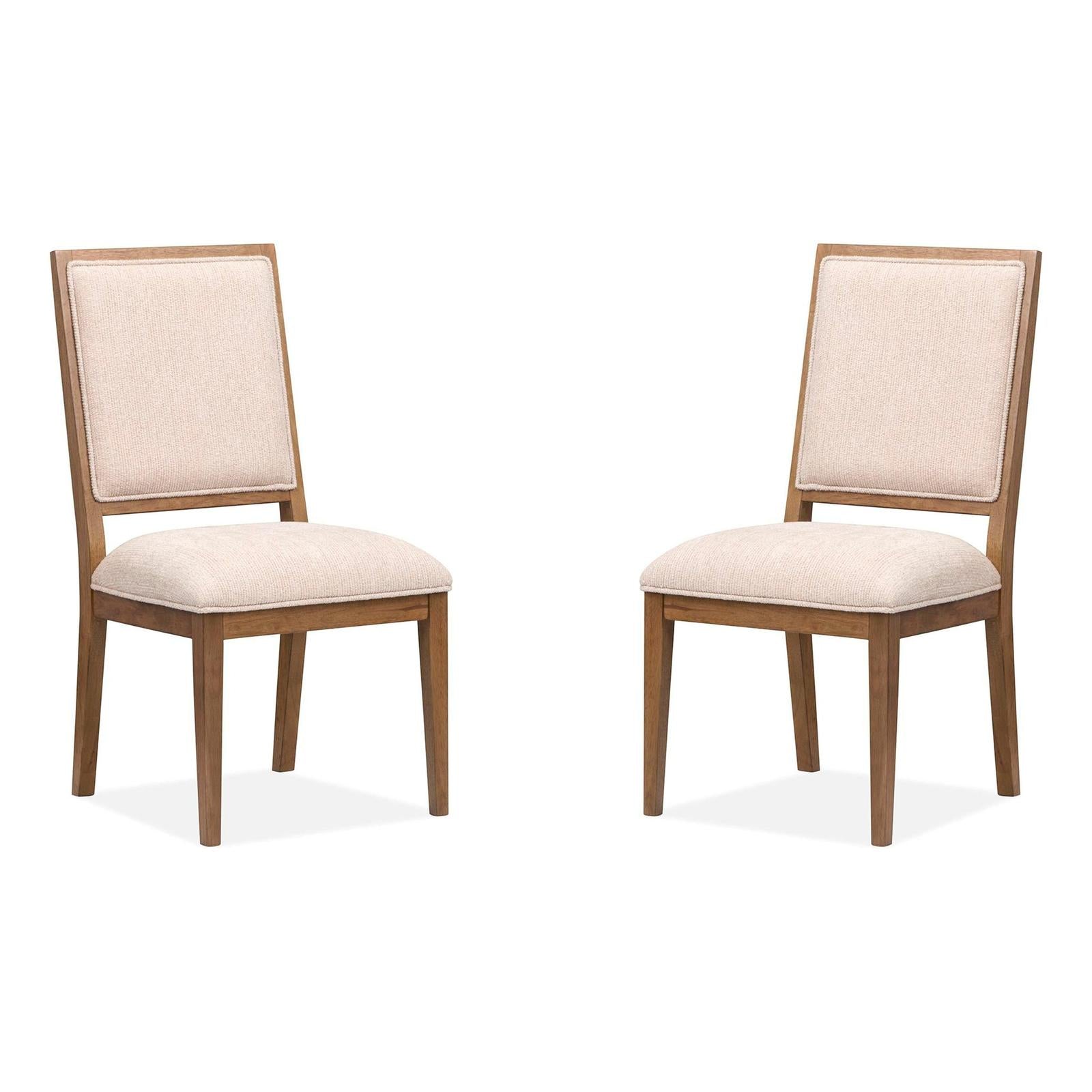 Magnussen Home Marcel Harvest Brown Upholstered Side Chair Set of 2