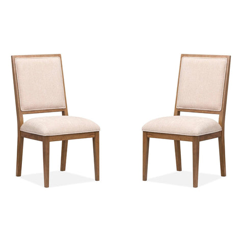 Magnussen Home Marcel Harvest Brown Upholstered Side Chair Set of 2