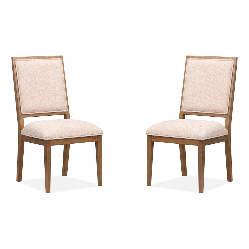 Magnussen Home Marcel Harvest Brown Upholstered Side Chair Set of 2
