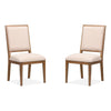 Magnussen Home Marcel Harvest Brown Upholstered Side Chair Set of 2