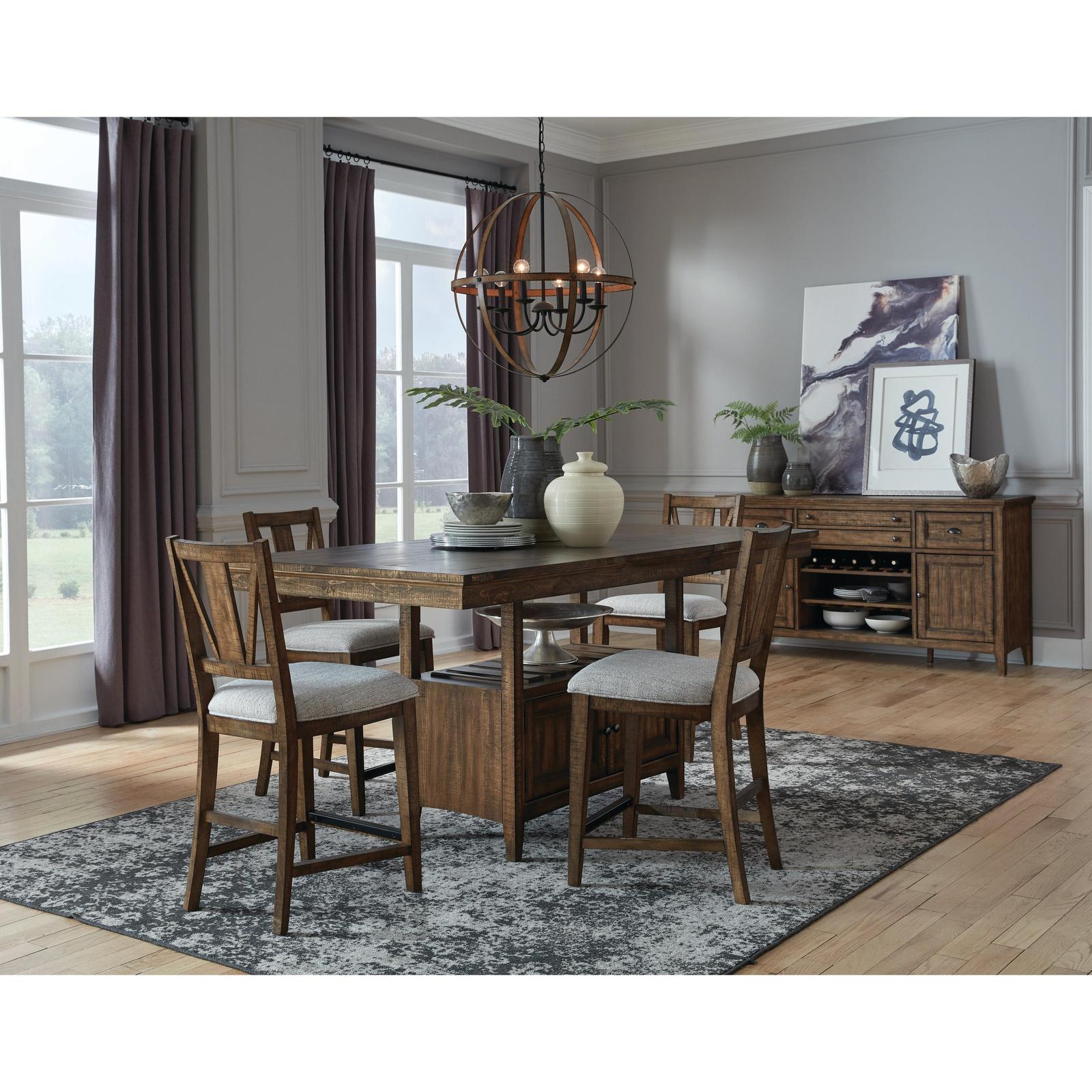 Magnussen Home Bay Creek Toasted Nutmeg Upholstered Counter Chair Set of 2