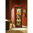 Pulaski Furniture PFC Curios Mirrored Curio 4 Shelf Corner Cabinet