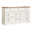 Magnussen Home Kingston Whisper White & Cerused Nutmeg Drawer Dresser