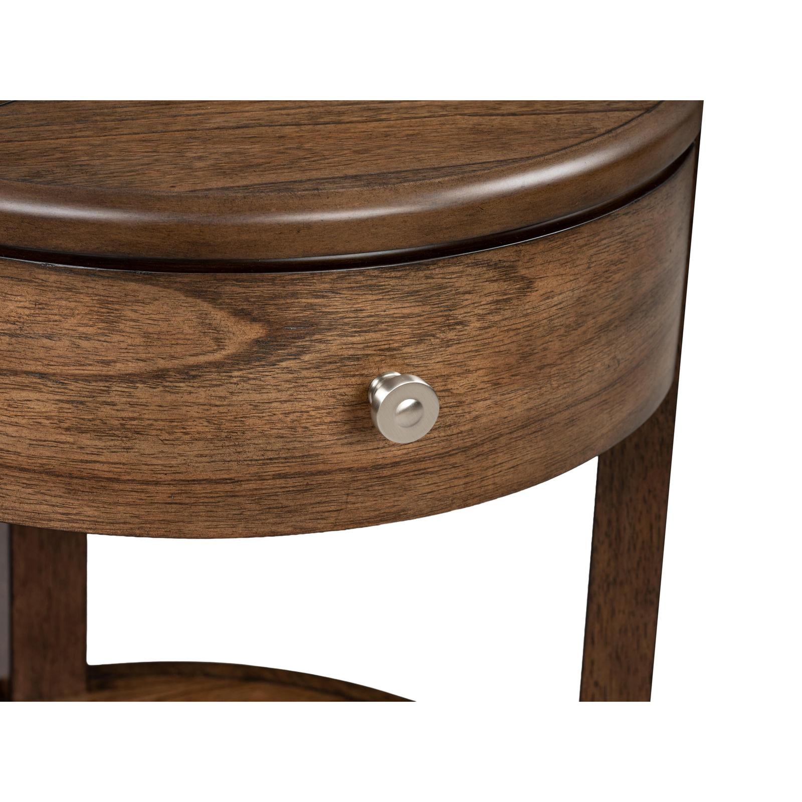 Magnussen Home Connolly Brown Drawer End Table
