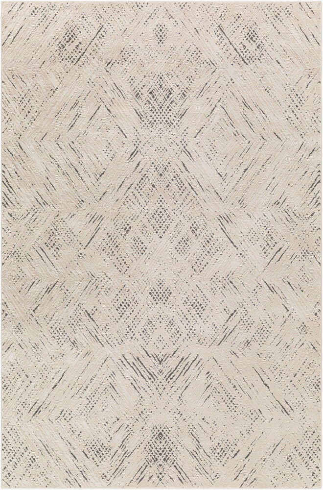 Surya Alder ALD-2313 Machine Woven Rug Black/Ivory/Taupe