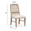 Magnussen Home Woodward Dark Clove Wood Slat Back Side Chair Two Pack