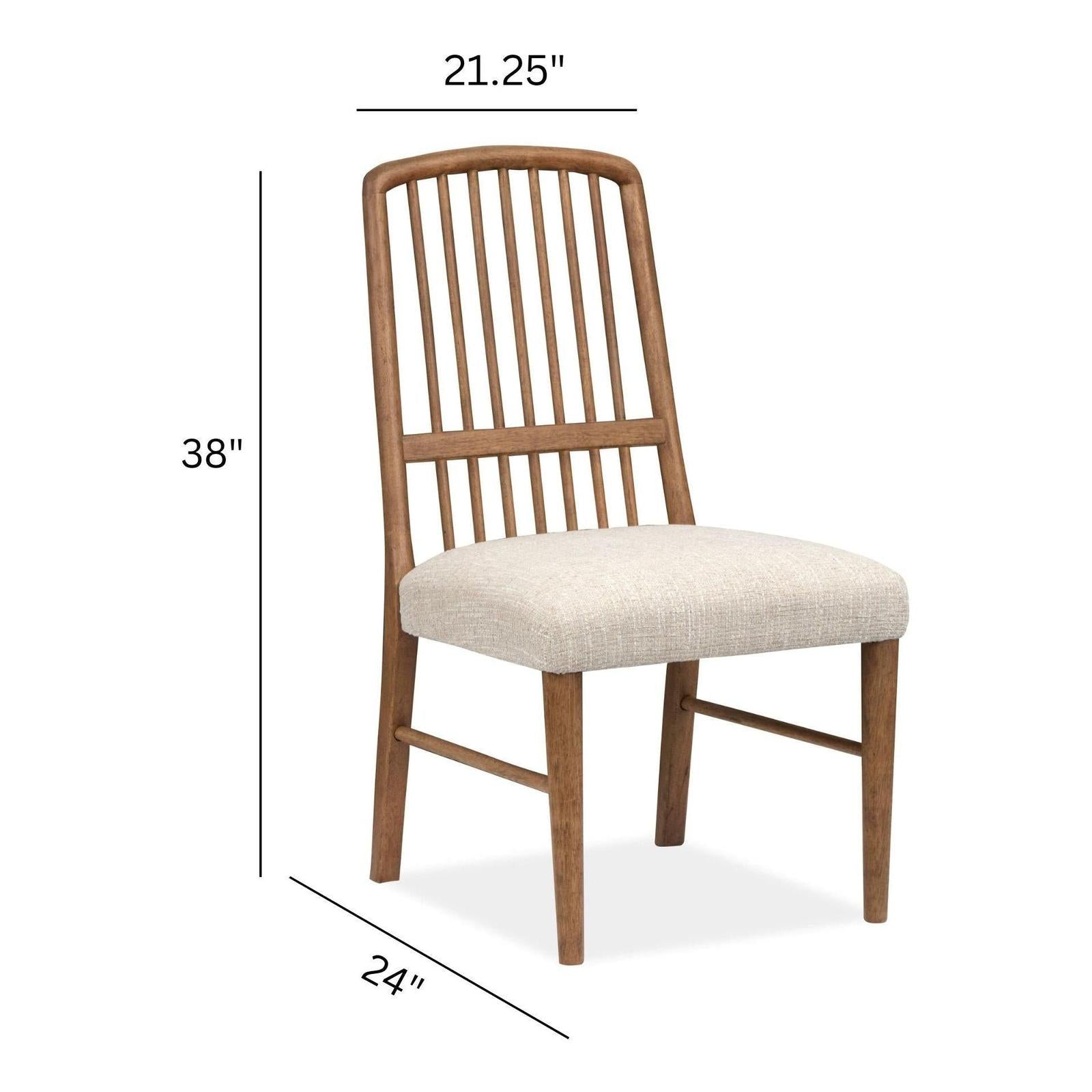 Magnussen Home Woodward Dark Clove Wood Slat Back Side Chair Two Pack