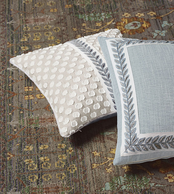 Eastern Accents Amberlynn Mitered Leaf Decorative Pillow