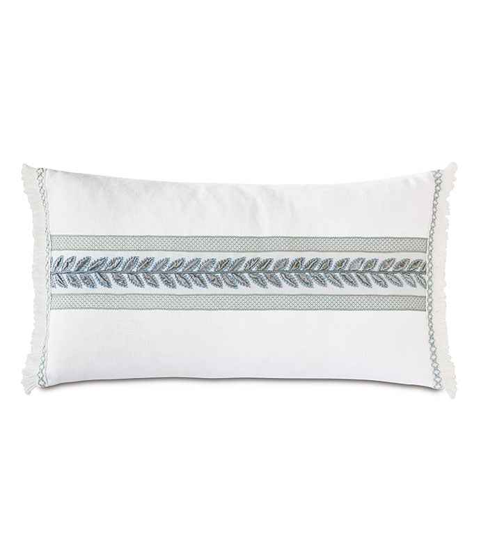 Eastern Accents Amberlynn Horizontal Leaf Decorative Pillow