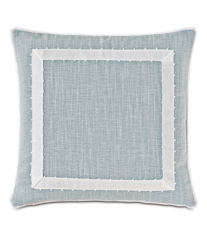 Eastern Accents Amberlynn Mitered Picot Decorative Pillow