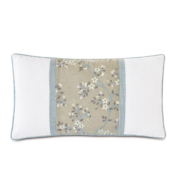Eastern Accents Amberlynn Embroidered Insert Decorative Pillow