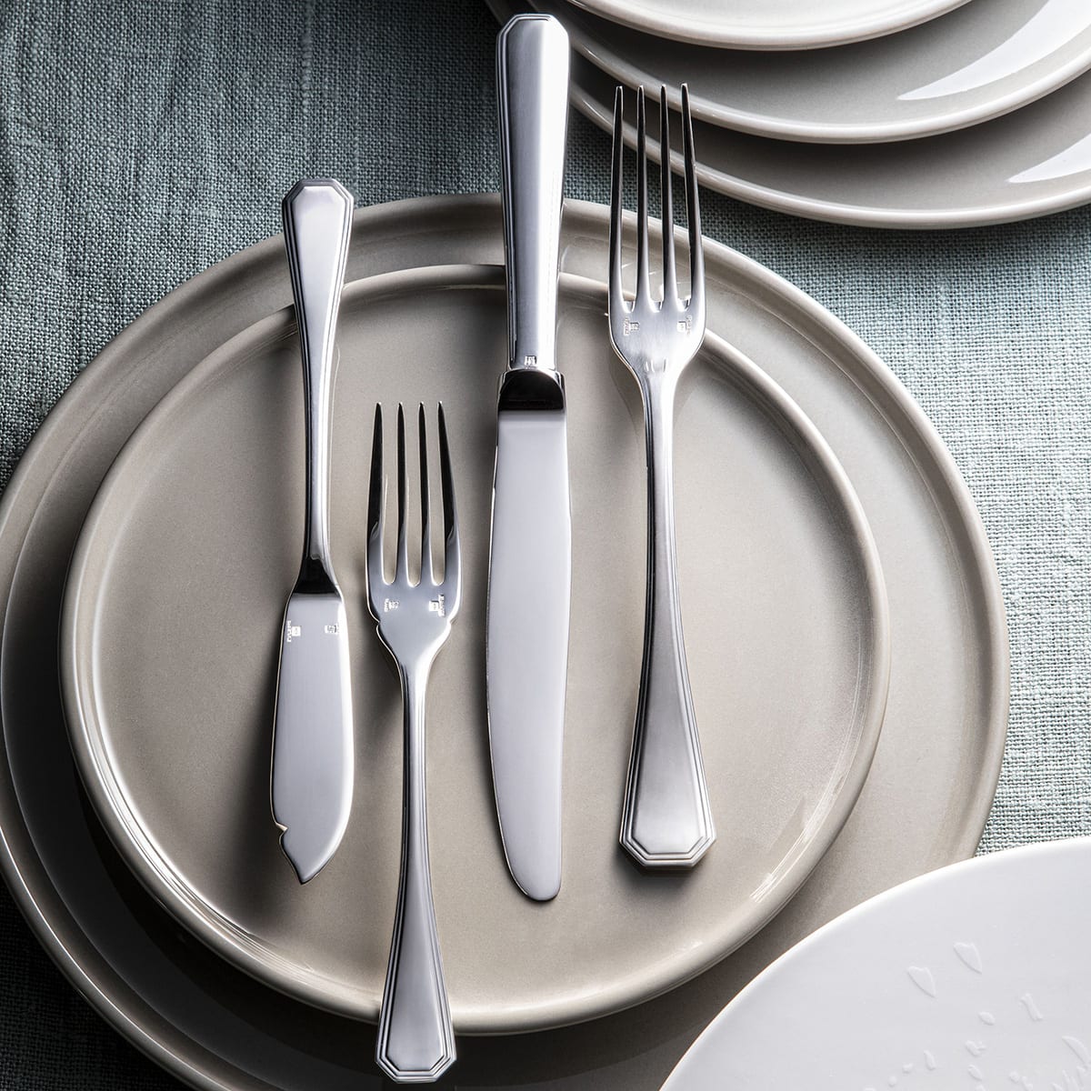 Christofle America Silver Plated Serving Fork