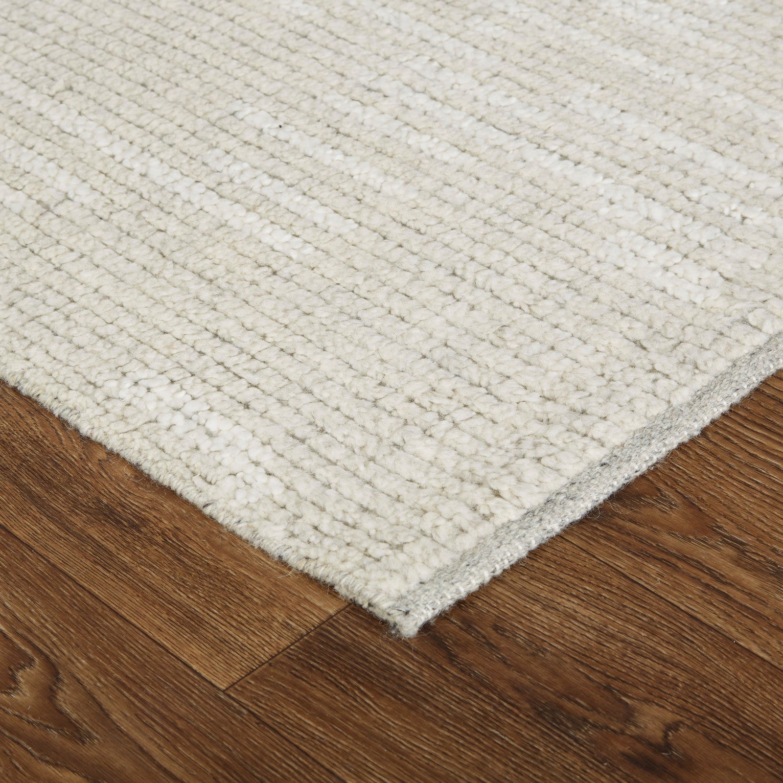 Feizy Alford 6922F Modern Solid in Ivory/Tan