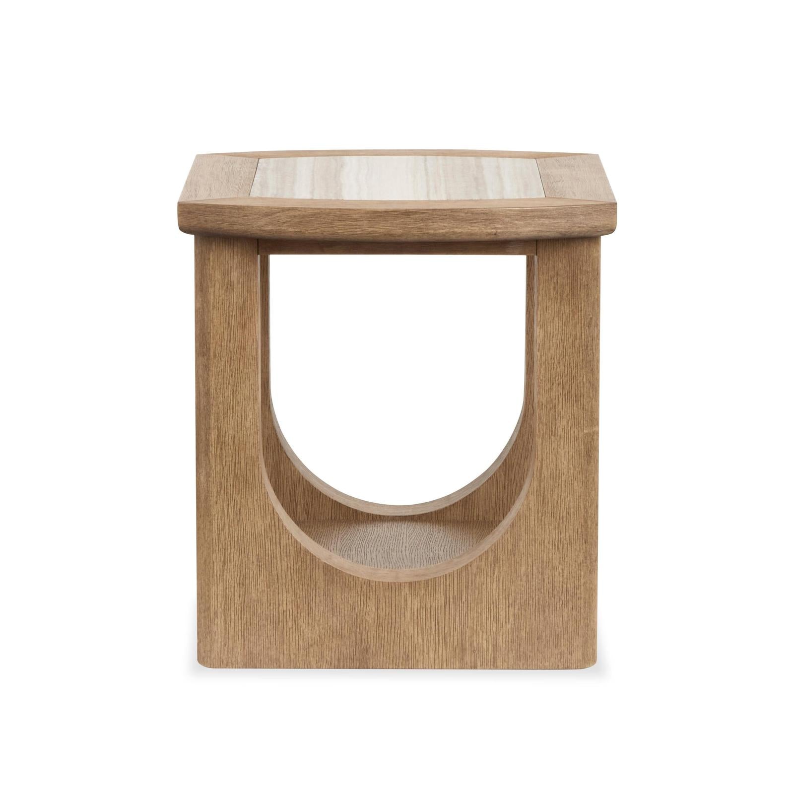 Magnussen Home Bradford Riverbed Beige Rectangular End Table