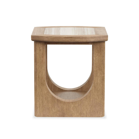 Magnussen Home Bradford Riverbed Beige Rectangular End Table