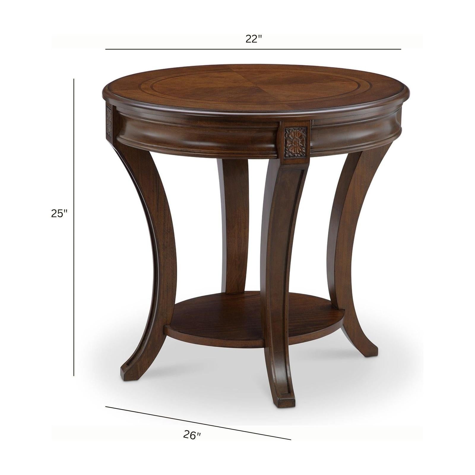 Magnussen Home Winslet Cherry Oval End Table