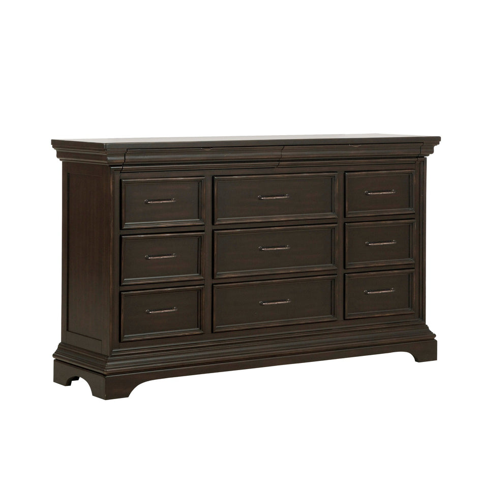 Pulaski Furniture Caldwell Smoked Molasses 11 Drawer Dresser