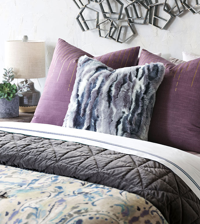 Eastern Accents Tabitha Metallic Drip Decorative Pillow