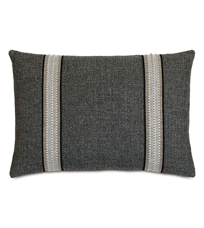 Eastern Accents Enoch Textured Border Decorative Pillow