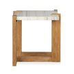 Magnussen Home Carrington Honey Wheat Rectangular End Table