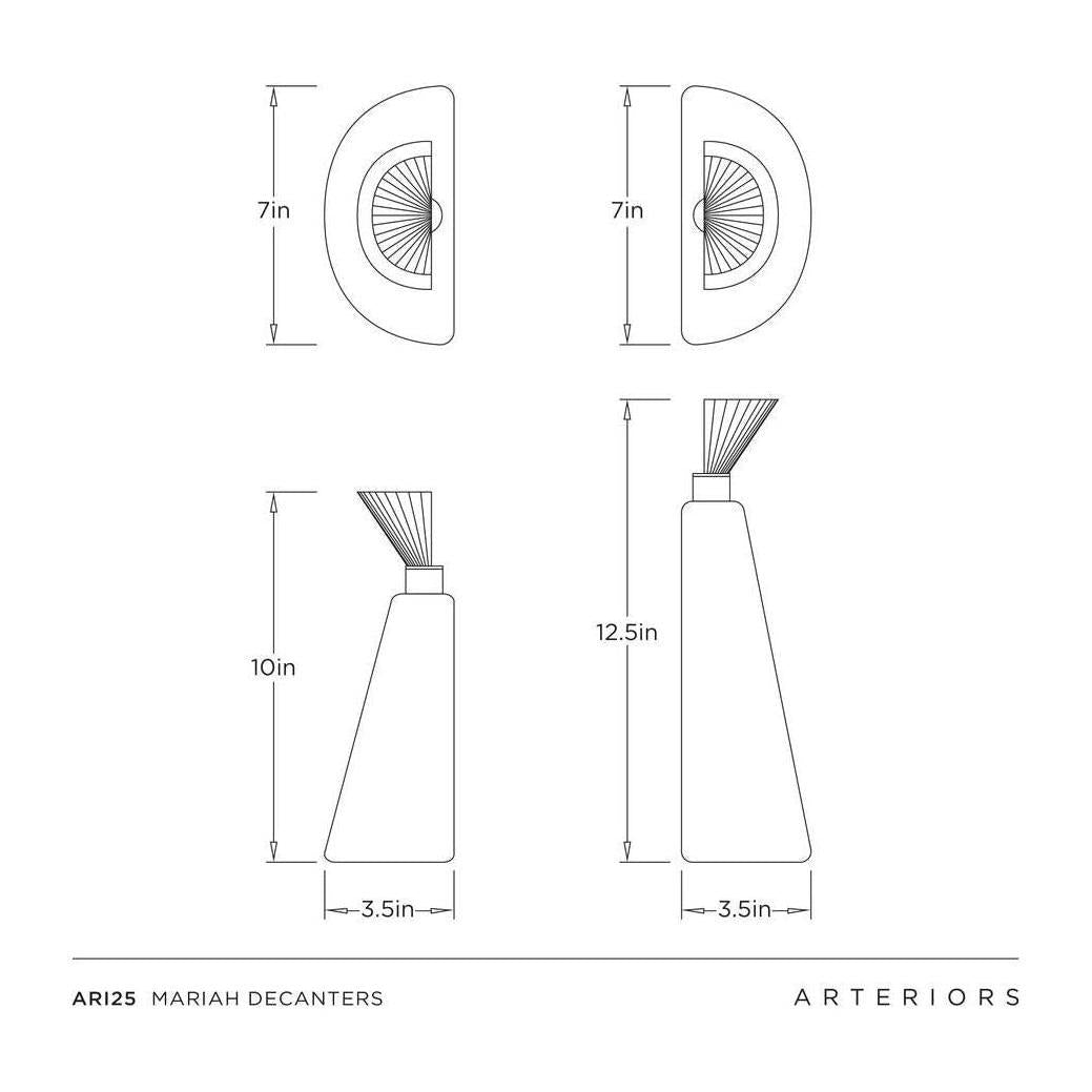 Arteriors Mariah Decanters, Set of 2