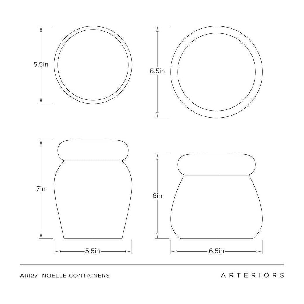 Arteriors Noelle Containers, Set of 2