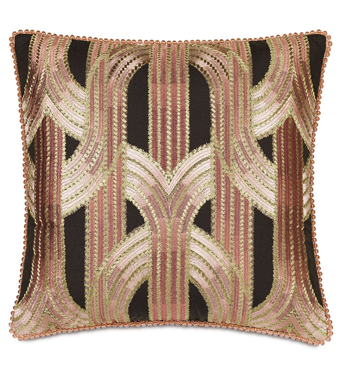Eastern Accents Arwen Embroidered Decorative Pillow