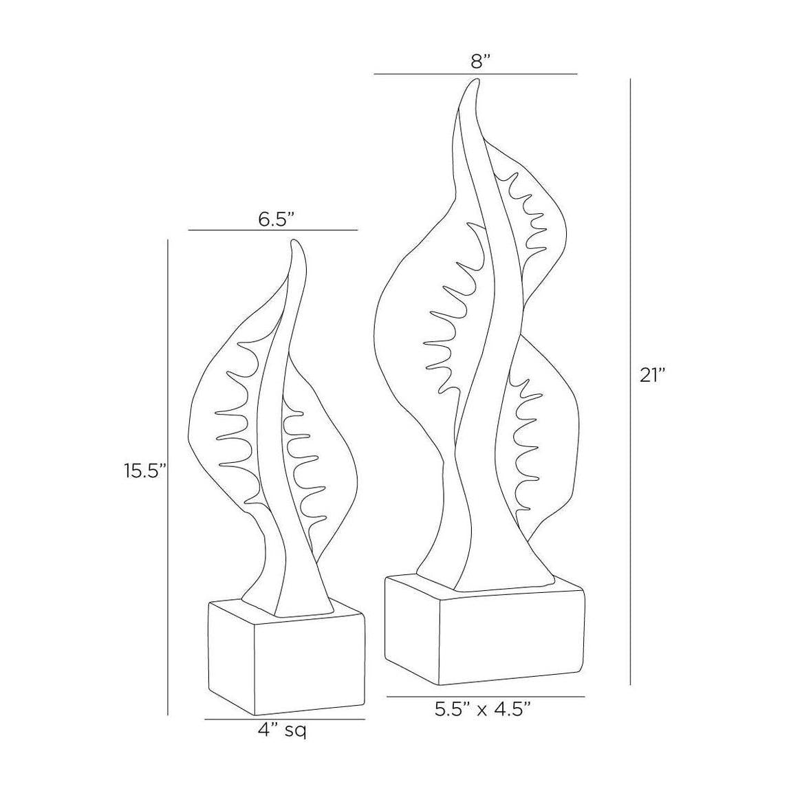 Arteriors Hiro Sculptures, Set of 2
