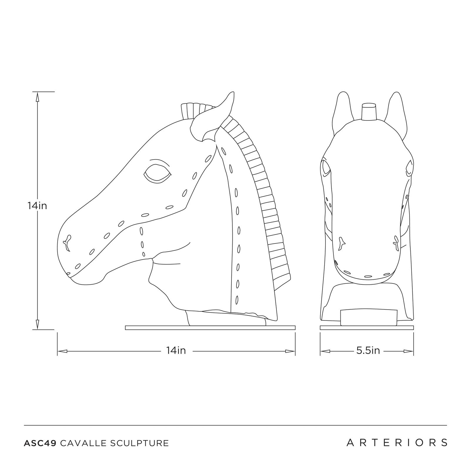 Arteriors Cavalle Sculpture