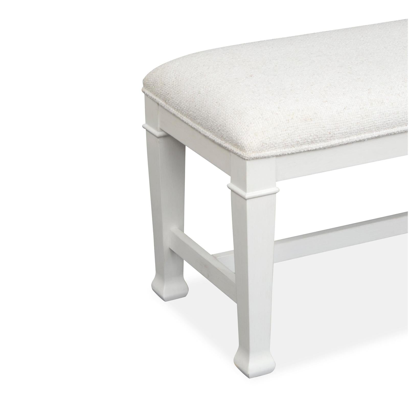 Magnussen Home Kingston Whisper White & Cerused Nutmeg Bench