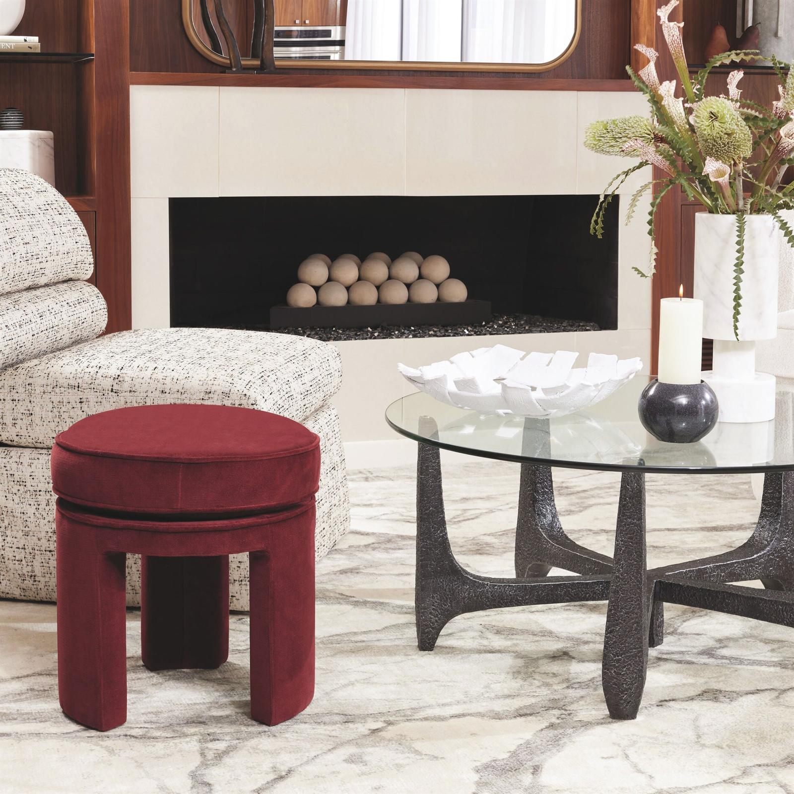 Global Views Bolster Slipper Chair by Ashley Childers