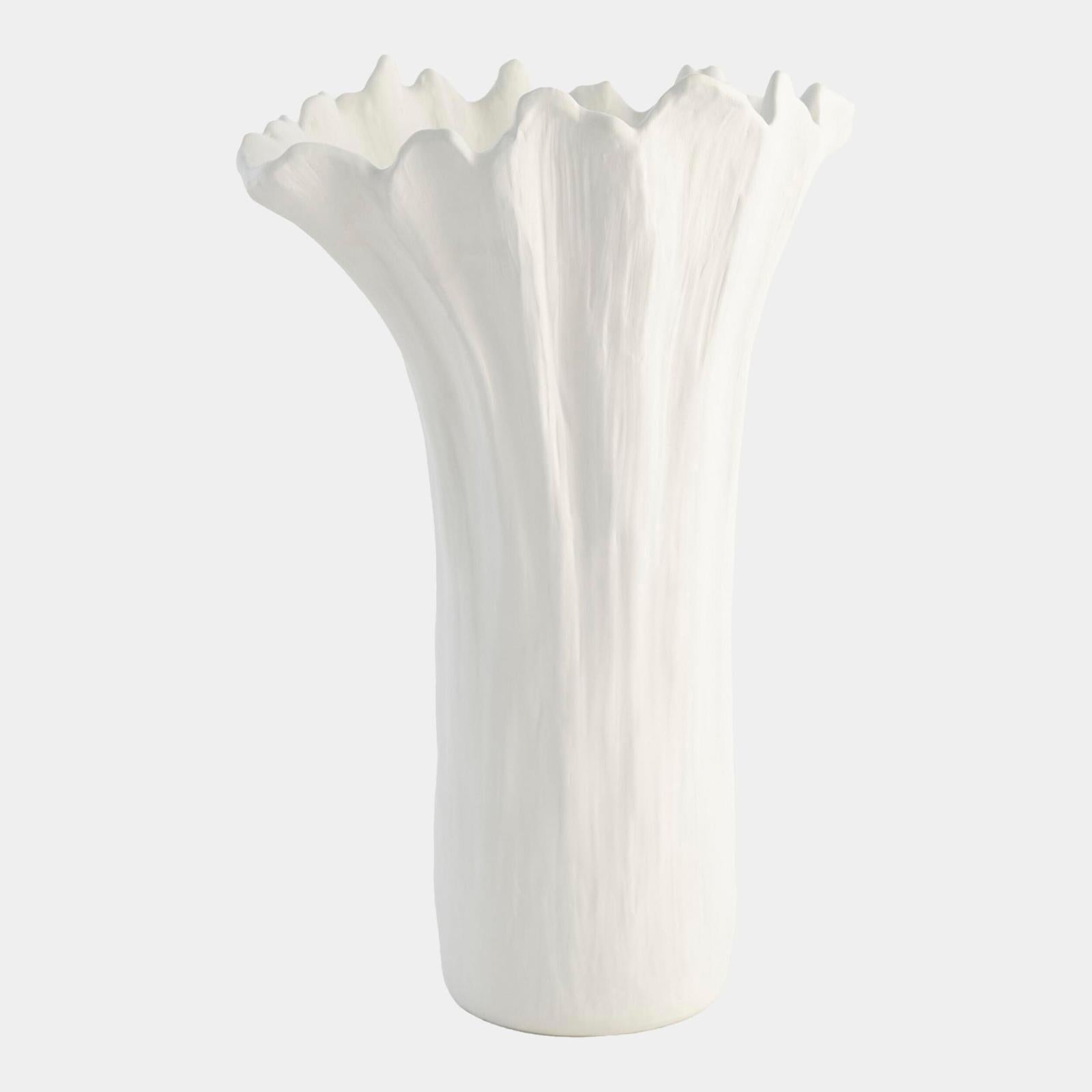 Global Views White Organic Wave Oval Bowl by Ashley Childers
