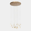Global Views Satin Brass Leo Chandelier
