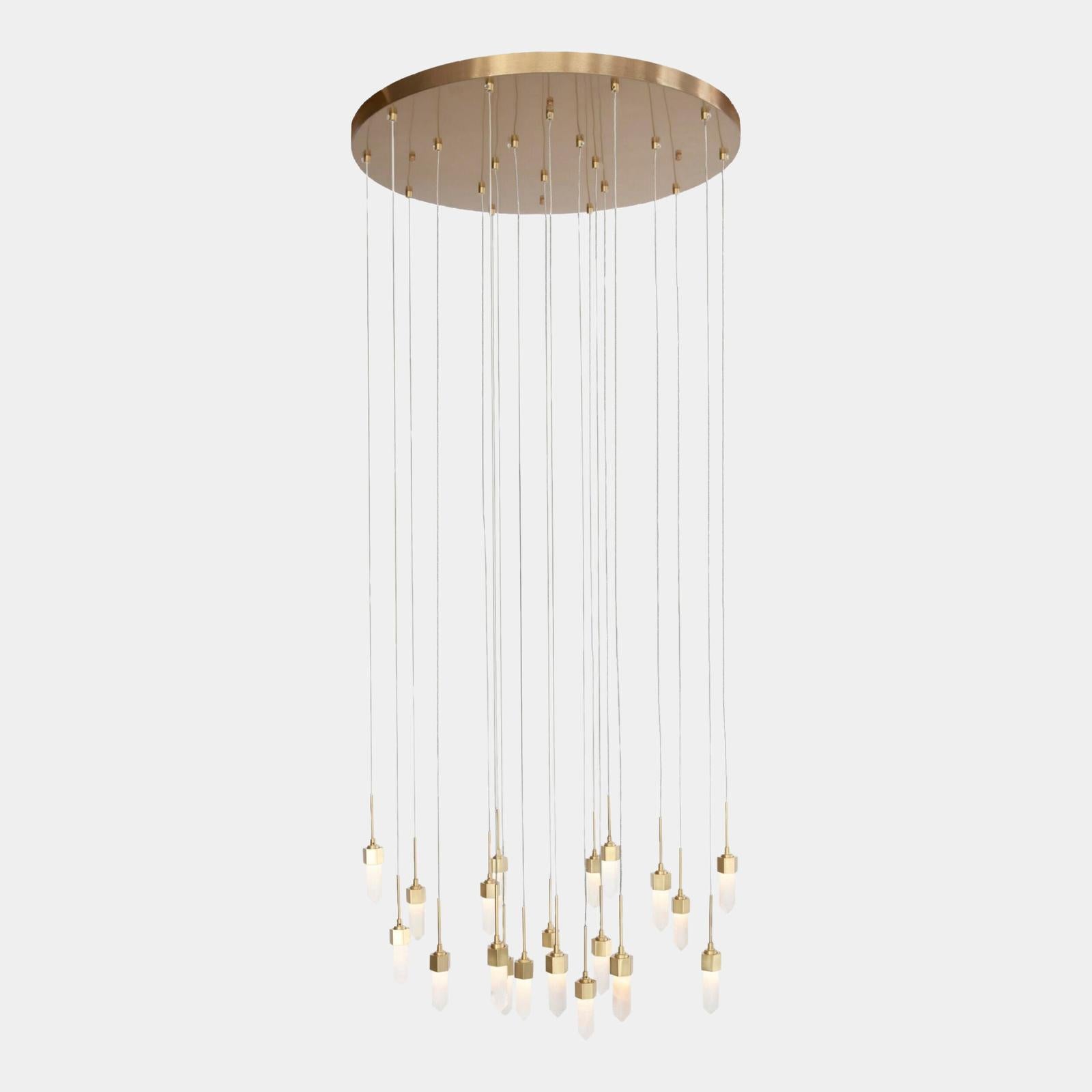 Global Views Satin Brass Leo Chandelier