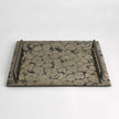 Global Views Bergen Pyrite Tray with Bronze Handles by Ashley Childers
