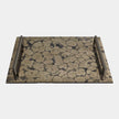 Global Views Bergen Pyrite Tray with Bronze Handles by Ashley Childers