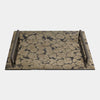 Global Views Bergen Pyrite Tray with Bronze Handles by Ashley Childers