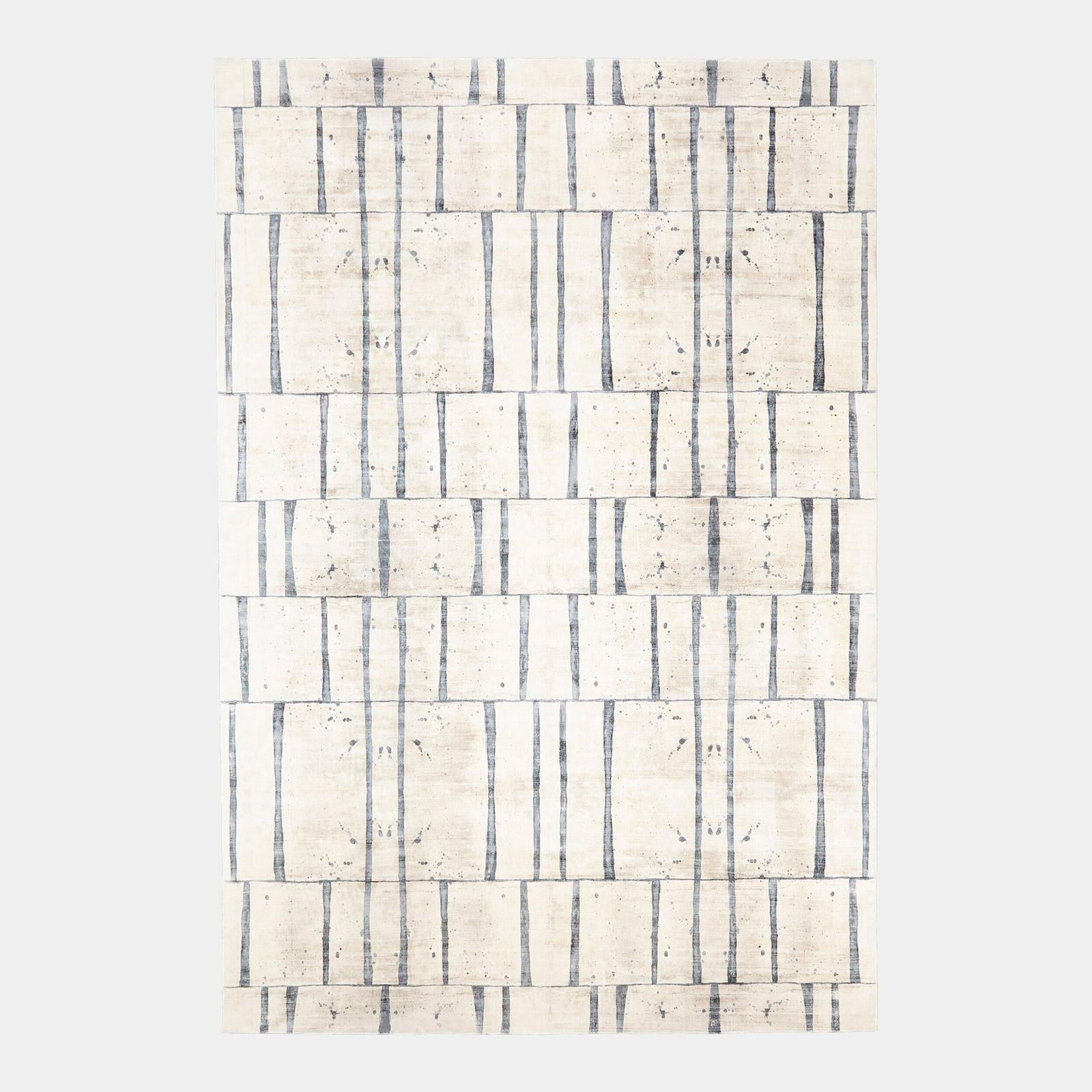 Global Views Blue Taupe Genome Rug