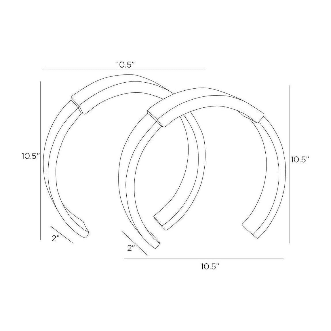 Arteriors Calum Sculptures, Set of 2