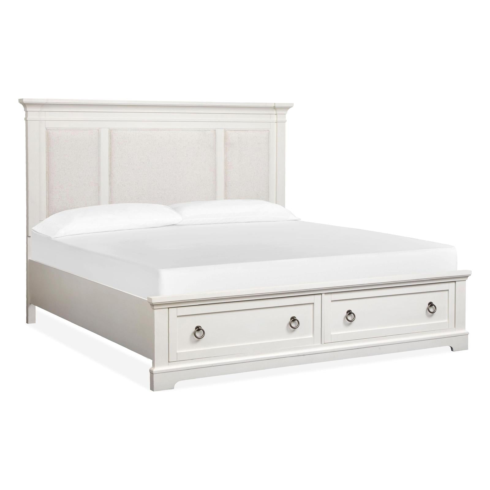 Magnussen Home Kingston Whisper White & Cerused Nutmeg Bed