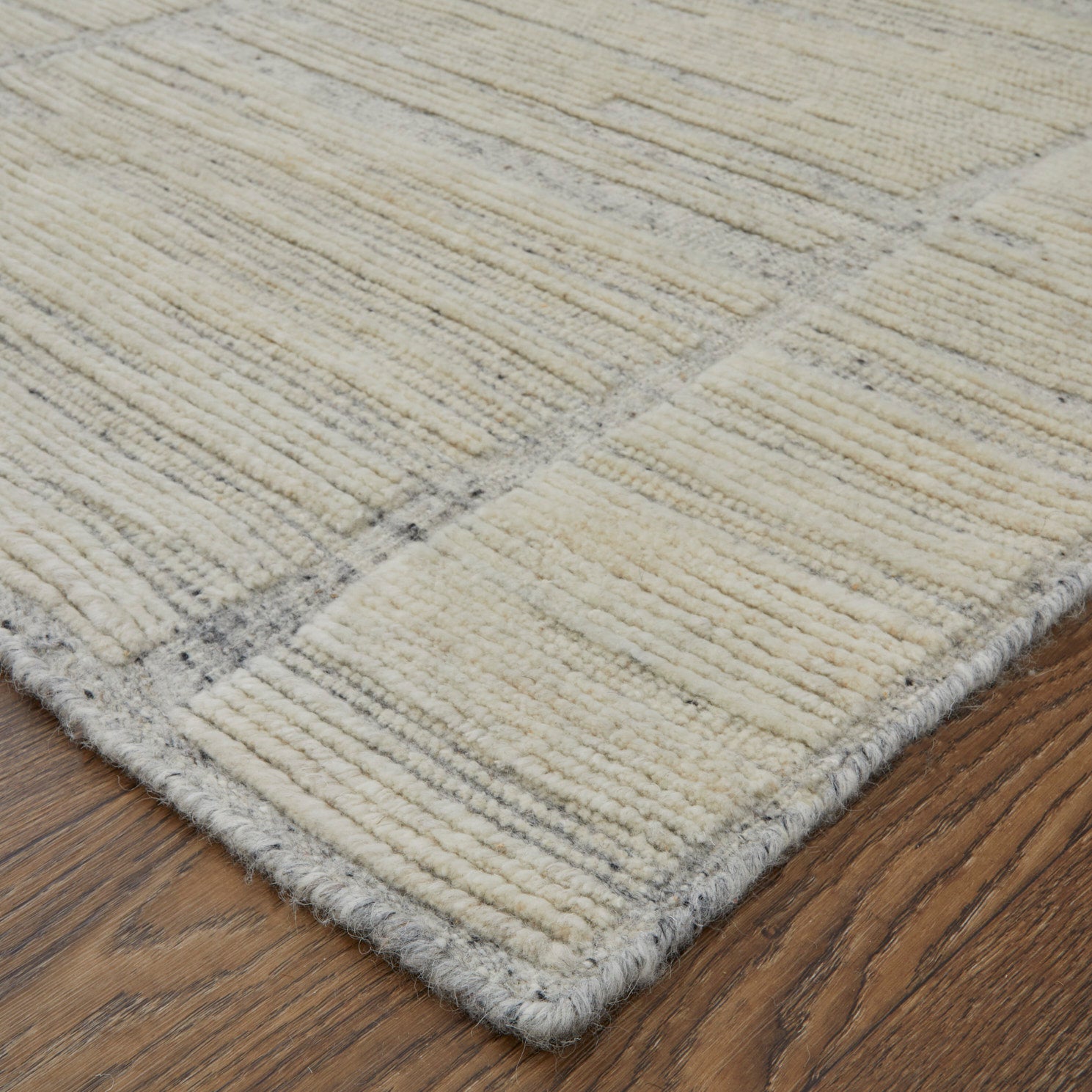 Feizy Bluff T6041 Modern Abstract, Ivory, Rug