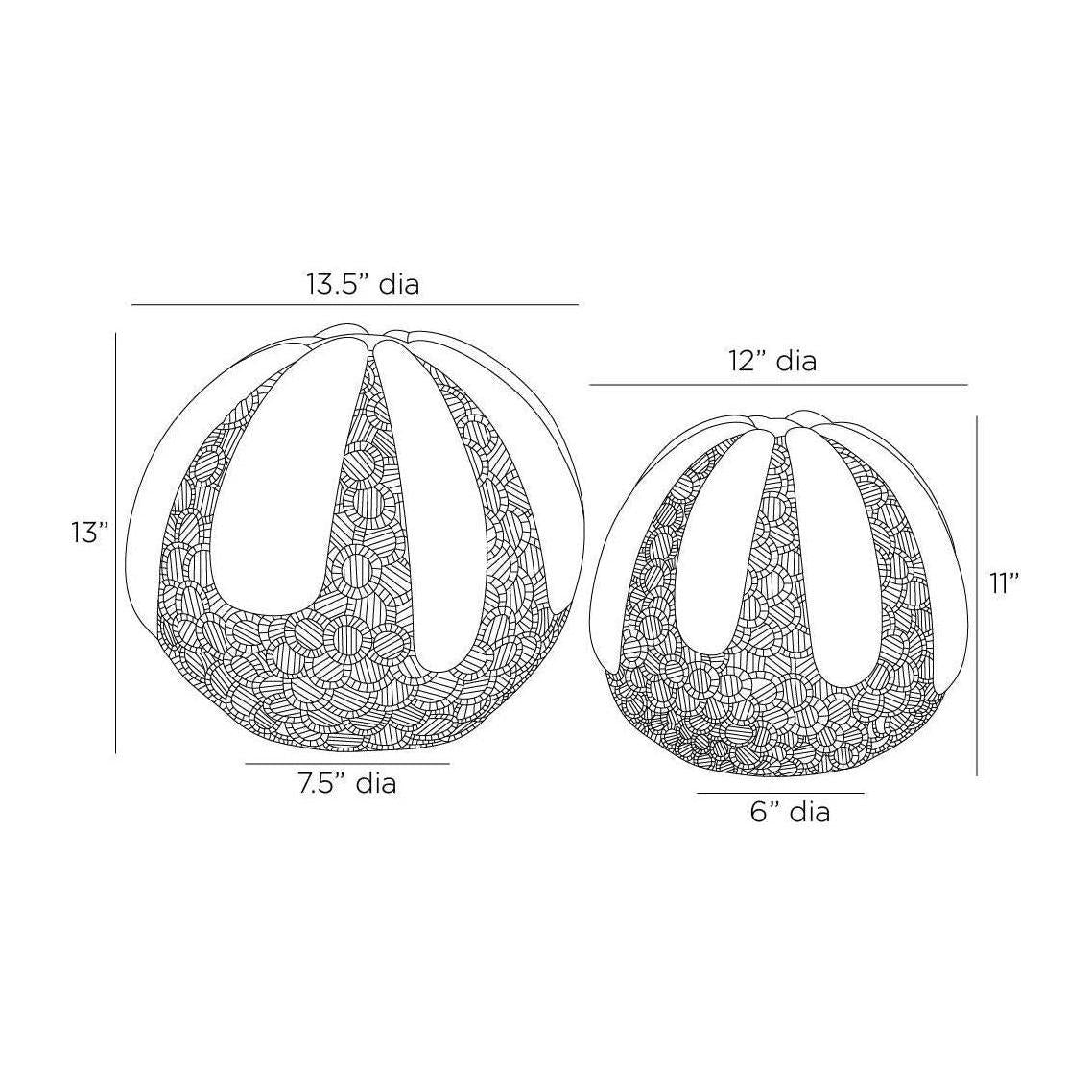 Arteriors Faye Sculptures, Set of 2