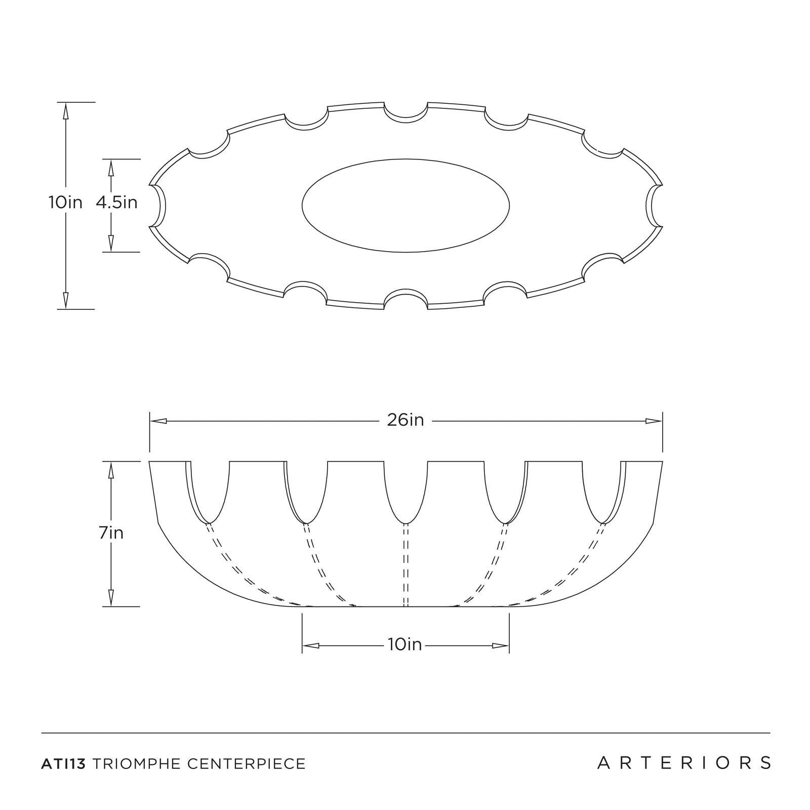 Arteriors Triomphe Centerpiece